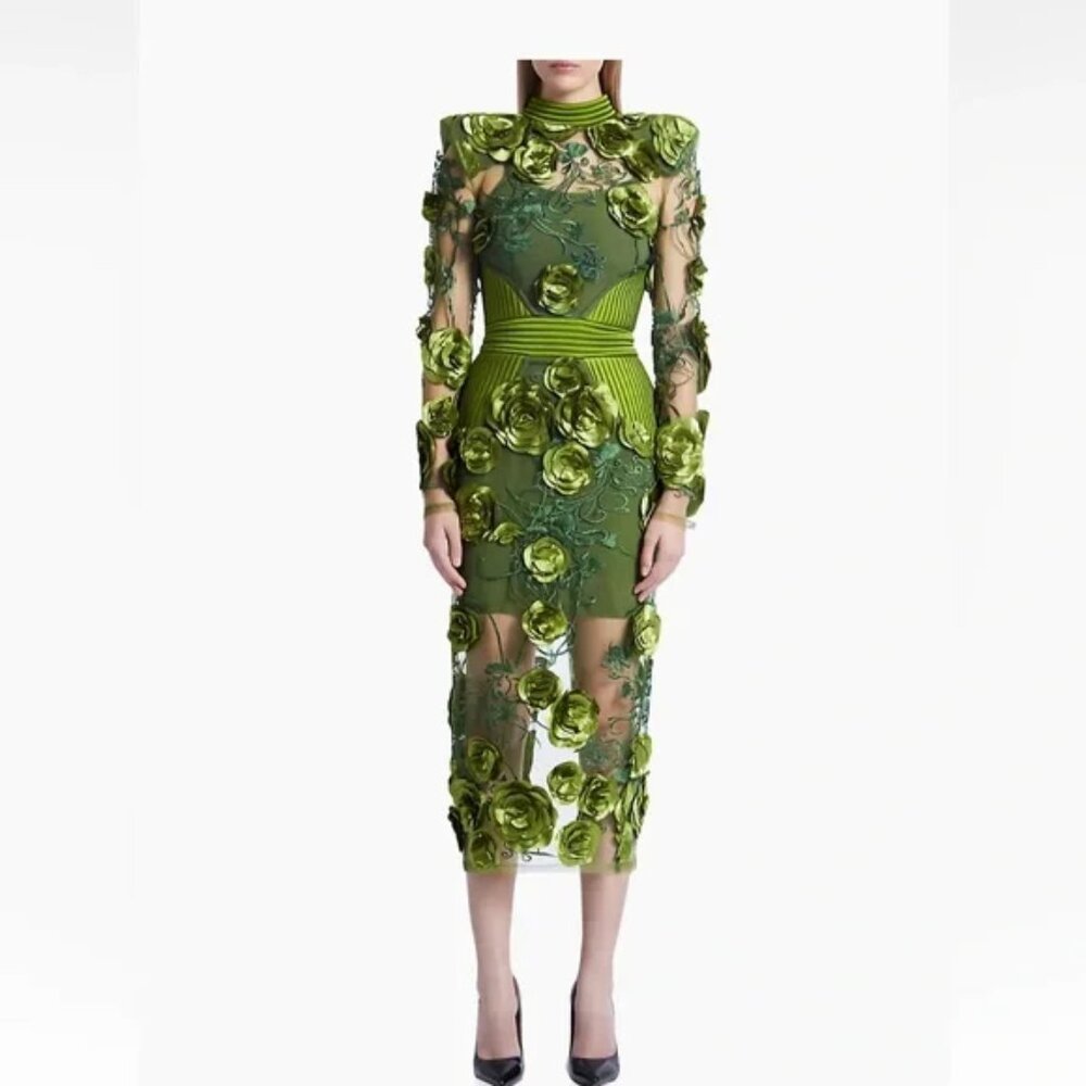 Zhivago  Floral-Embellished Vendetta Dress